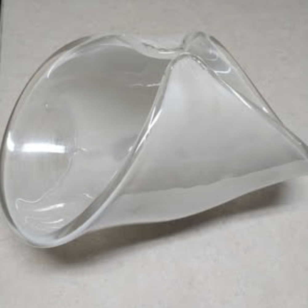 Murano Clear Glass Sculptural Bowl